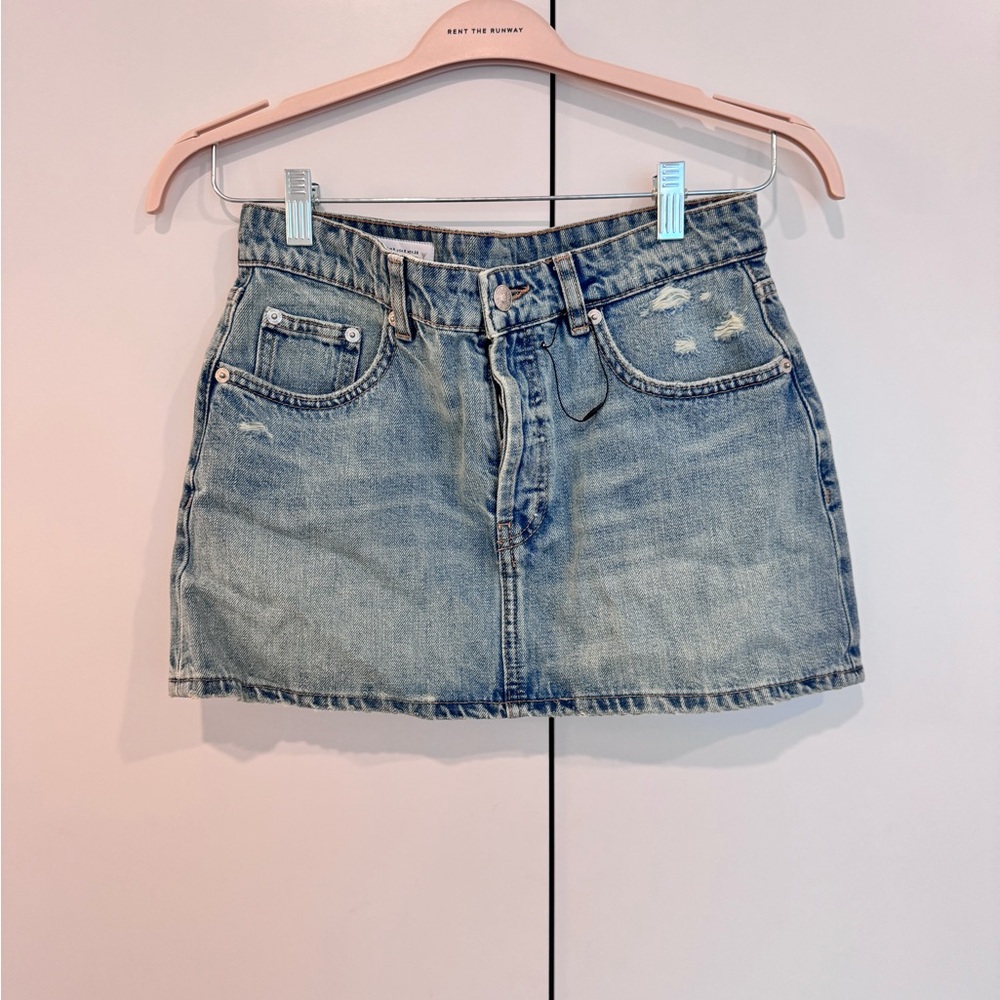 Zara Blue Mini Skirt Casual Wear
